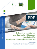 Enhancing Monitoring and Evaluation Education in Asia Pacific - Curriculum For Academic Courses