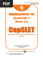 Research Iii: Quarter 3 Week 2.2