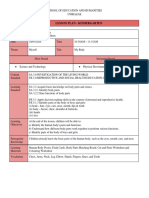 Lesson Plan TADIKA (Week 3) Body Parts