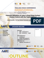 D-33X - Potential Utilization of Latex in Road Slope Surface Erosion Control With The Taplok Method