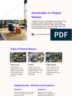 Introduction To Output Devices