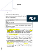 Tata Consumer ANNEXURE - 6 Non Resident PE and Beneficial Ownership Declaration