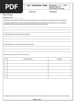 Self Appraisal Form