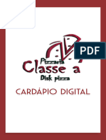 Cardápio - Pizzaria Classe A