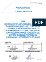 O CM 008 C Pro 001.18 - Anclaje Quimico