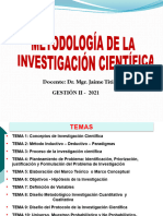 Investigación Cientifica y Enfoques 2021