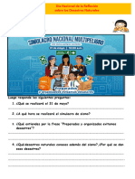 D1 A3 FICHA TUT. Día de La Reflexión Sobre Los Desastres Naturales