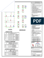 Column Footing Layout Face Line Plan: (1) Schedule of R.C.C. Footings