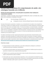 Incentivando A Mudança de Comportamento de Saúde - Oito Estratégias Baseadas em Evidências - AAFP