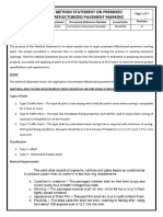 Method Statement On As Thermoplastic Road Markings