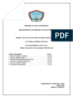 Evaluation of Quality Management