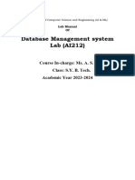 AI212 - DBMS - Lab Manual