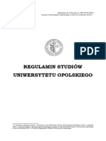 2022 Regulamin Studiów