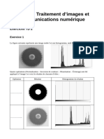 Module: Traitement D'images Et Communications Numérique: Exercices TD 2