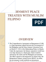 Government Peace Treaties With Muslim Filipino