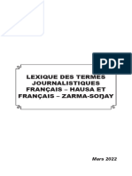 Lexique CSC Termes Journalistiques