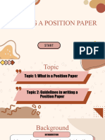 Position Paper