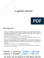 Tort Against Person