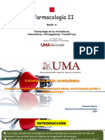 Sesión 4. Farmacología de Los Antianémicos, Hemostáticos. Anticoagulantes. Trombolíticos