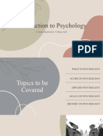 Introduction To Psychology