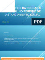 Os Desafios Da Educação Especial No Período de Distanciamento Social