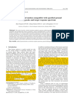 21.0 Artificial Grount Motion Compatible With Specified Ground Shaking Peaks and Target Response Spectrum Zhao2006