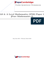 Maths 9709 Paper 1 - Answers (All Topics)