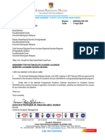 Academic Circular No. 14a-2024 - Amendment For Postgraduate Academic Calendar