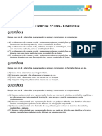 Revisão Ciências 5° Ano - Laviniense