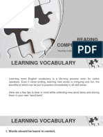 Learning Vocabulary