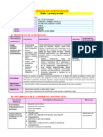 Sesión de Aprendizaje Martes 30 de Abril