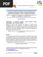 Otimização de Métodos Analíticos Usando Metodologia de Superfícies de Resposta - Parte I: Variáveis de Processo