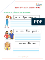 Production Ecrite 3eme Annee Module 1