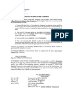 Affidavit of Denial For NBI Clearance