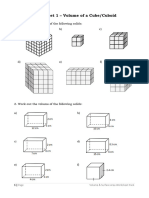 Week 12 Volume and Surface Area Worksheet Pack