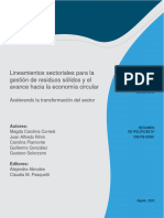 BID - Lineamientos Sectoriales para La Gestión de Residuos