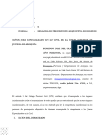 Demanda de Prescripcion Cristian Gutierrez