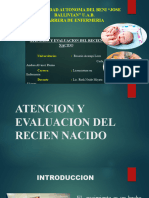 Atencion y Evaluacion Del Recien Nacido