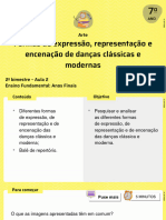 Formas de Expressão, Representação e Encenação de Danças Clássicas e Modernas