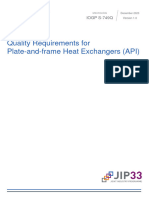 Quality Reqs For Plate and Frame Heat Exchangers API S 749Qv2023 12