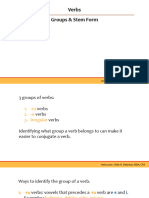 Verb Groups