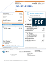 Sample AT&T DIRECTV Bill