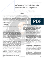 Survey Paper On Detecting Blackhole Attack by Different Approaches and Its Comparision - IJARIIE1116-Volume 1-Issue 1-Page-20-24