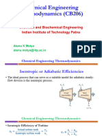 Chemical Engineering Thermodynamics (CB206) : Chemical and Biochemical Engineering Indian Institute of Technology Patna