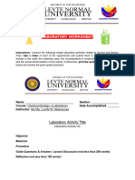 LABORATORY WORKSHEET Hydrocarbon Derivatives