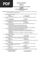 Cookery 10 Fourth Q Exam