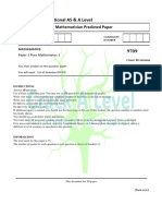 A-Level Maths Paper 1 Prediction Paper 2024 - Watermark