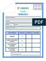 3° - Examen - Trimestre 2 - Mtro Jose Luis