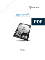 Seagate® Laptop HDD SATA 2.5" Product Manual: 100772113, Rev. C January 2016