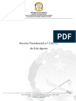 DP N.º 216-11 de 8 de Agosto - Concessão de Direitos Sobre Terras